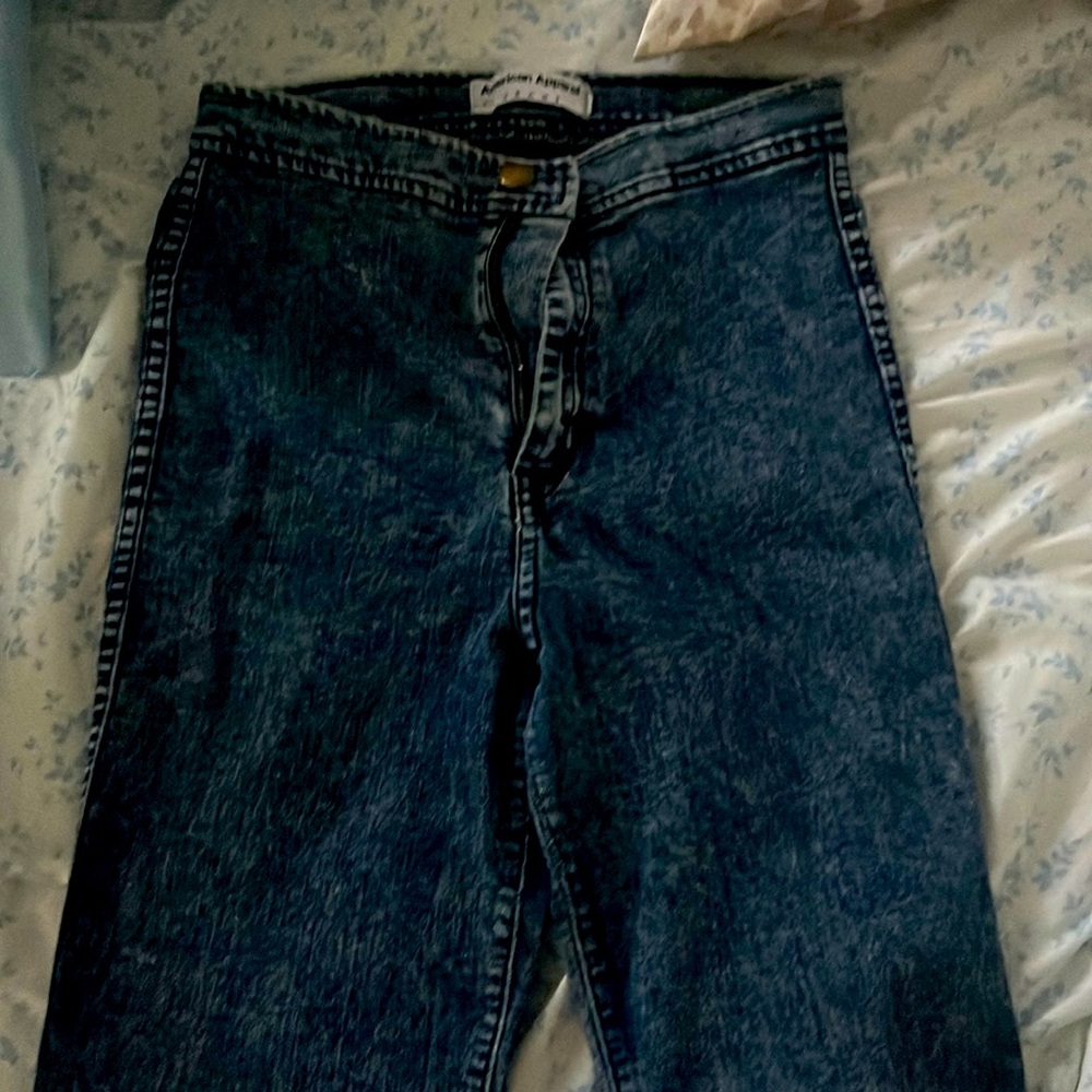 Acid wash American apparel jeans xs
